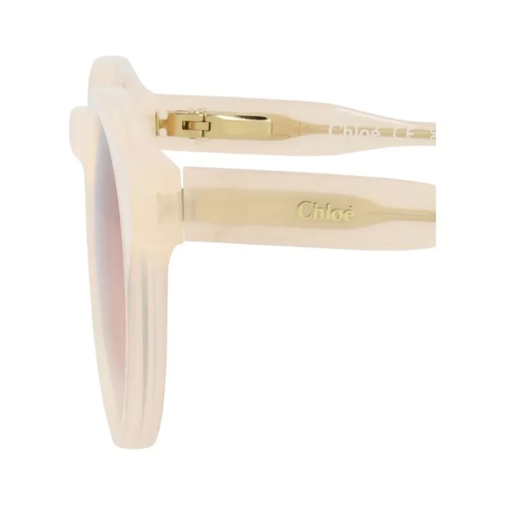 Chloé Round-Frame Recycled Acetate Sunglasses White Unisex-Child